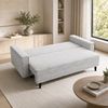 Goldstoff Schlafsofa Cordstoff - LUX 225 cm - Sofa mit schlaffunktion und Bettkasten Bild 3