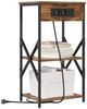 vidaXL Nachttisch Geräucherte Eiche 41 x 31 x 76 cm Holzwerkstoff 859529 Bild 3