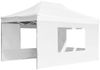 vidaXL Profi-Partyzelt Faltbar mit Wänden Aluminium 4,5×3m Weiß 45500 Bild 3
