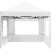 vidaXL Profi-Partyzelt Faltbar mit Wänden Aluminium 4,5×3m Weiß 45500 Bild 5