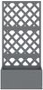 vidaXL Blumenkästen mit Rankgittern 2 Stk. Grau 65x33x135 cm WPC 3154899 Bild 4