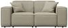 Gartensofa Loungesofa Sofa 2-Sitzer SUMMER wetterfester Stoff NXL Toffee Bild 2