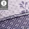 Buymax Bettwäsche Wendebettwäsche, Kissenbezug 80x80cm, Renforce: 100% Baumwolle, 2 teilig, Bettbezug-Set, mit Reißverschluss, Muster Floral Barock Bild 4