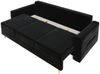 Sofa 3-Sitzer BELMIRA mit Schlaffunktion Schwarz Bild 4