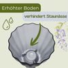Orchideentopf Transparent Orchideen Übertopf Orchideentopf Plastik mit erhöhtem Boden Blumentopf Innen mit Stufenboden Durchsichtige Pflanztöpfe Ø 16 cm Rauchfarbig Bild 4