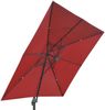 Gastronomie-Ampelschirm HWC-A96, Sonnenschirm, 3x3m (Ø4,24m) Polyester/Alu 23kg ~ türkis ohne Ständer, drehbar Bild 5