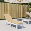 vidaXL Liegestuhl-Auflage Melange Beige (75+105) x 50 x 4 cm Stoff 4002490 Bild 3