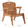 SoBuy HFST02-BR Esszimmerstuhl, MDF, Lackiert, Braun, 72 x 70 x 55 cm Bild 3