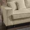 Ecksofa Récamiere Schlaffunktion Bettkasten Couch Polsterecke in Cord Beige Grau Bild 5