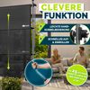 tillvex® Klemmmarkise Senkrechtmarkise 100x310cm Beige mit Handkurbel ohne Bohren | Sichtschutz Ausziehbar & Blickdicht | Vertikalmarkise Balkon Terrasse Garten | Sichtschutzrollo Wetterfest Bild 5
