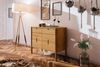 Kommode Schrank SAGA Eiche massiv 97x79x46 cm Bild 2
