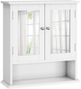 Spiegelschrank fürs Bad 54,6 x 19,8 x 60 cm aus MDF & Glas in Weiß, mit verstellbaren Einlegeböden Bild 5
