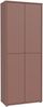 Schuhschrank >ALICE SPRINGS< 4 türen, push to open, terrakottafarbig - 74,5x191,9x34,9cm (BxHxT) Bild 4