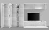 Wohnwand >Benevent< (7-teilig) in Weiß Hochglanz - 340x180x30 (BxHxT) Bild 4