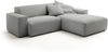 KAWOLA Sofa RANI Ecksofa Feincord grau Recamiere rechts 71 x 189 x 228 cm Bild 2