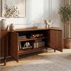 IDIMEX Lowboard LINN, Sideboard 180 cm aus Massivholz mit Lamellentüren Kastanie Finish Bild 3