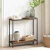 HOOBRO Schmaler Konsolentisch mit Ablage 75x22x75cm Beistelltisch Bild 5