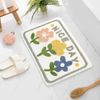 ABC Rutschfester Badteppich, weicher Mikrofaser-Badeteppich, geeignet für Badezimmer, Küchen, Schlafzimmer und Türen (doppeltes Blumenmuster Bild 4