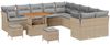 vidaXL Gartensofa-set mit Kissen 13 pcs Beige und Hellgrau Poly-Rattan 3363497 Bild 2