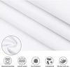 Weiß Textil Stoff Antischimmel Duschvorhang 220x200 Wasserdicht Polyester Bild 5