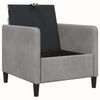 vidaXL Sofa mit Stauraum Hellgrau 72 x 78 x 87 cm Polyester 42036877 Bild 4