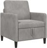 vidaXL Sofa mit Stauraum Hellgrau 72 x 78 x 87 cm Polyester 42036877 Bild 2