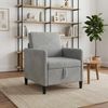 vidaXL Sofa mit Stauraum Hellgrau 72 x 78 x 87 cm Polyester 42036877 Bild 3
