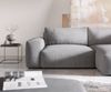 Ecksofa Lanzo XL 270x180 cm Mikrofaser Grau Recamiere variabel mit Hocker Bild 5