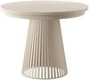 yourhouse24 Esstisch Garda Ø 100-180 cm ausziehbar, Metallgestell in Lamellen-Optik, Gestell in Lamellen-Optik Bild 5