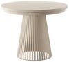 yourhouse24 Esstisch Garda Ø 100-180 cm ausziehbar, Metallgestell in Lamellen-Optik, Gestell in Lamellen-Optik Bild 4
