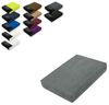 EXKLUSIV HEIMTEXTIL Frottee Spannbettlaken 90 - 100 x 200 cm Grau 80% Baumwolle 20% Polyester Öko - Tex Zertifiziert Bed-Sheet Bettlaken Spannbetttuch Topper Leinentuch Bild 4