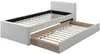 Vente-unique - DORITALO Bett Stoff Beige - B 95 cm x H 76,7 cm x L 208,5 cm Bild 5