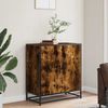 vidaXL Sideboard Räuchereiche 68x35x76 cm Holzwerkstoff und Metall 848966 Bild 3
