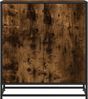 vidaXL Sideboard Räuchereiche 68x35x76 cm Holzwerkstoff und Metall 848966 Bild 4