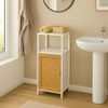HTI-Living Weiß mit Tür in Holzoptik Badschrank Ilian Bild 2