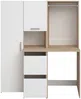 Vente-unique - ERKANO Waschküche Holz, Platte BeigeWeiß - B 66,8 cm x H 184,4 cm x L 156,7 cm Bild 4