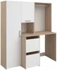 Vente-unique - ERKANO Waschküche Holz, Platte BeigeWeiß - B 66,8 cm x H 184,4 cm x L 156,7 cm Bild 3