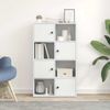 vidaXL Bücherregal Weiß 60x24x101,5 cm Holzwerkstoff 860391 Bild 3