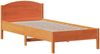 Einzelbetten, Betten für Erwachsene, Massivholzbett ohne Matratze Wachsbraun 90x200 Kiefernholz de4286 Bild 5