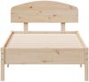 vidaXL Massivholzbett ohne Matratze 75x190 cm Kiefernholz 3207241 Bild 4