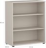 Regal >TEMPRA2< in Sand, Spanlatte - 73,7x85,5x34,8cm (BxHxT) Bild 4
