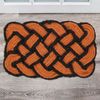 Relaxdays Fußmatte Kokos Knoten orange-schwarz Bild 3
