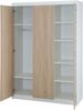 roba Kleiderschrank 'Gabriella - Schrank 3-türig - gefräst - Weiß / Eiche Bild 3