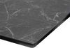 Esstisch Edge 180-220x100cm Keramik Laminam®Nero Greco Anthrazit Mittelfuß Flachstahl Silber ausziehbar Bild 5