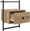 vidaXL Nachttisch 2 pcs Artisan-Eiche 35 x 30 x 51 cm Holzwerkstoff 882166 Bild 5