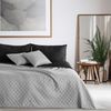 DecoKing Tagesdecke Bettüberwurf 200x220 cm Schwarz Grau Steppdecke Überwurf Zweiseitig Gesteppt Prägemuster Rauten Anthrazit Stahl Axel 200x220 cm Bild 2