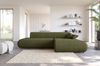 Selsey 'Armone' Ecksofa mit Schlaffunktion, Chenille, Ottomane rechts, Olivgrün Bild 2