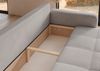 Sofa 3-Sitzer mit Schlaffunktion LEROS in Stoff Manila Hellgrau Bild 5