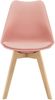 en.casa 2x Esszimmerstuhl 'Milano', rosé, Holzgestell, Designstuhl-Set Bild 2