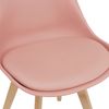 en.casa 2x Esszimmerstuhl 'Milano', rosé, Holzgestell, Designstuhl-Set Bild 5